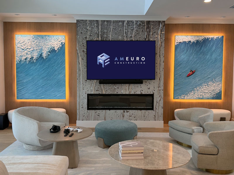 Crafting a Seamless, Modern Fireplace Feature Wall